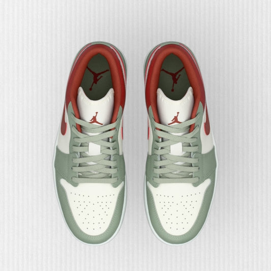 Nike AIR JORDAN 1 - Sail/Jade Horizon/Pure Platinum/Summit White/Redstone