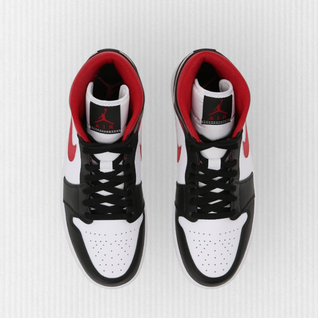 Nike AIR JORDAN 1 MID - White/Gym Red/Black