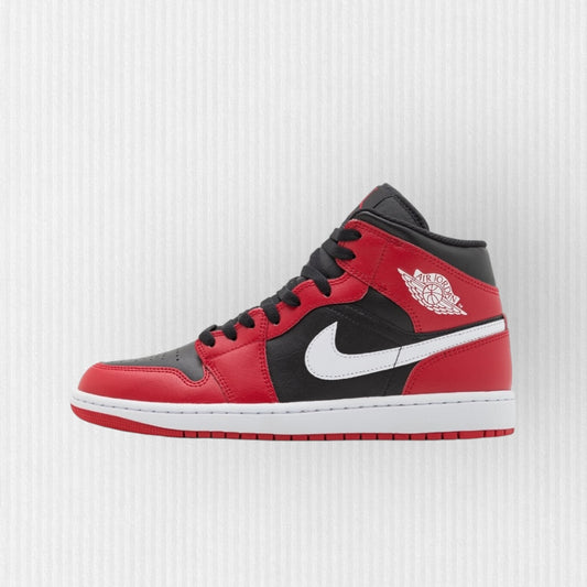 Nike AIR JORDAN 1 MID - Black/White/Gym Red