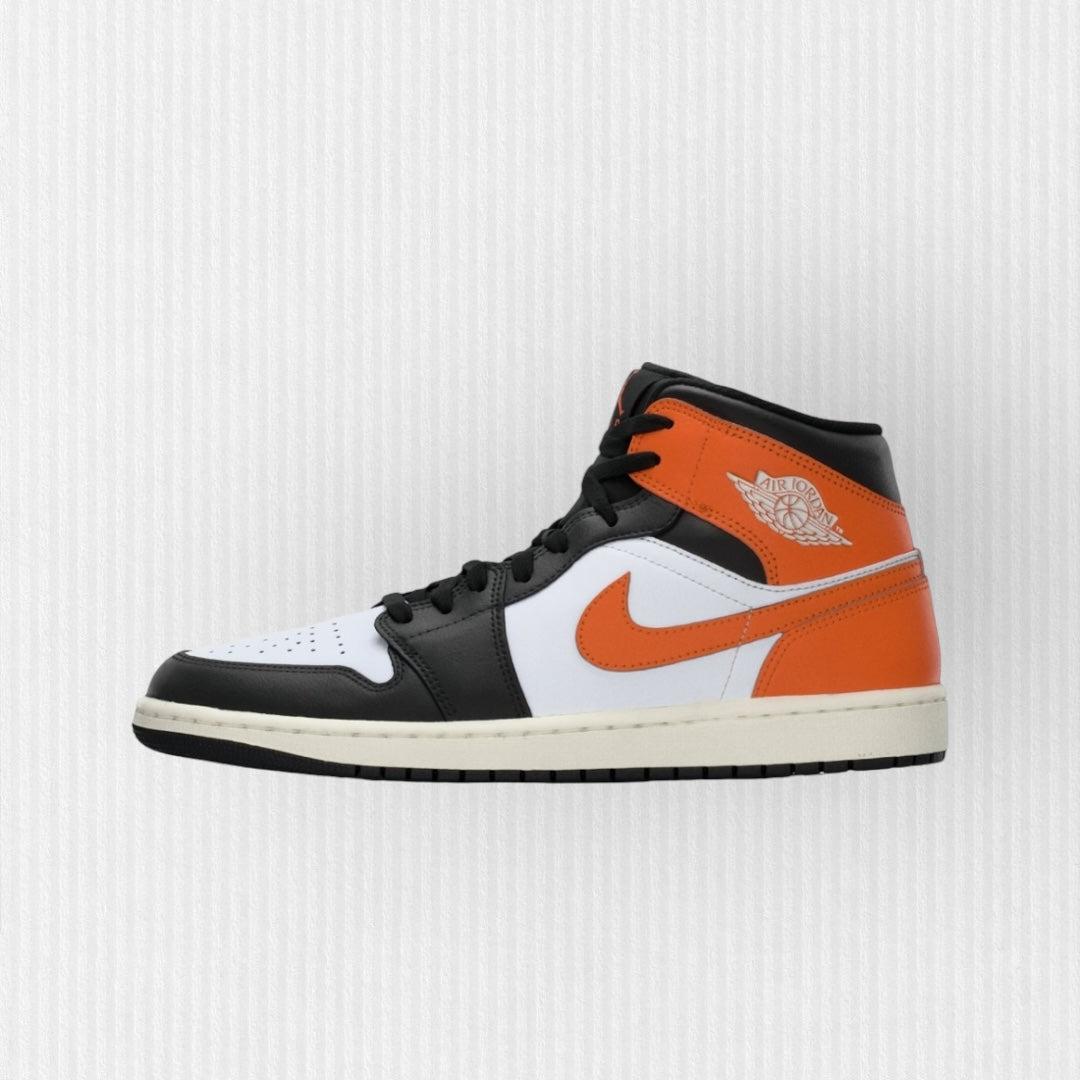 Nike AIR JORDAN 1 MID - Starfish/Black/White/Sail
