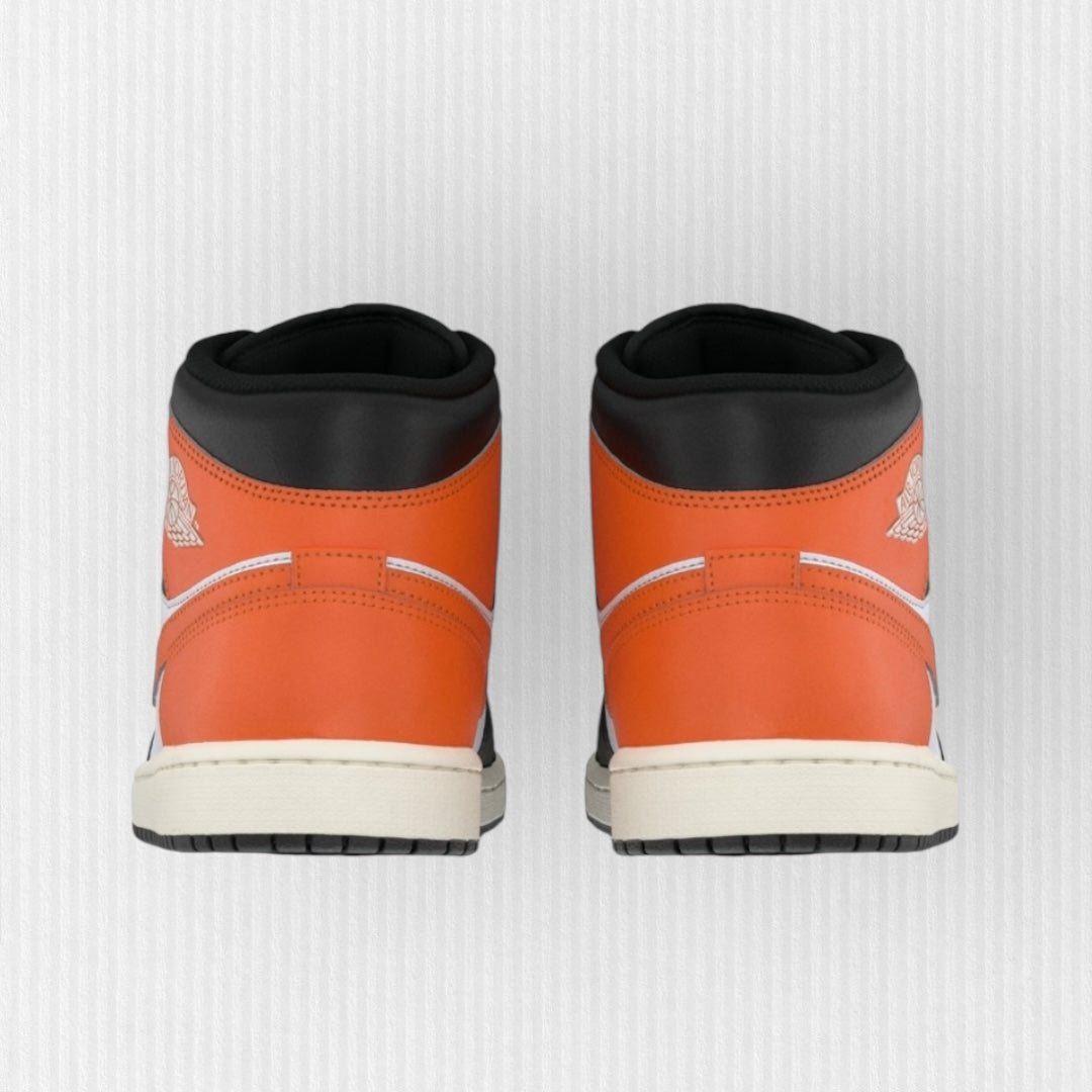 Nike AIR JORDAN 1 MID - Starfish/Black/White/Sail