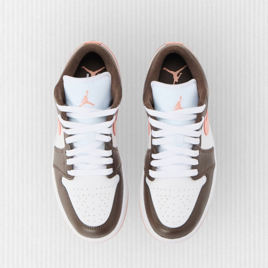 Nike AIR JORDAN 1 LOW - White/Madder Root/Baroque Brown