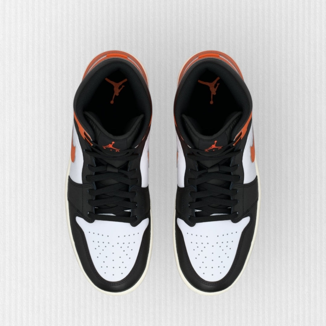 Nike AIR JORDAN 1 MID - Starfish/Black/White/Sail