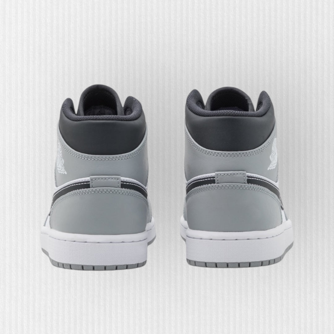 Nike AIR JORDAN 1 MID - Light Smoke Grey/White/Anthracite