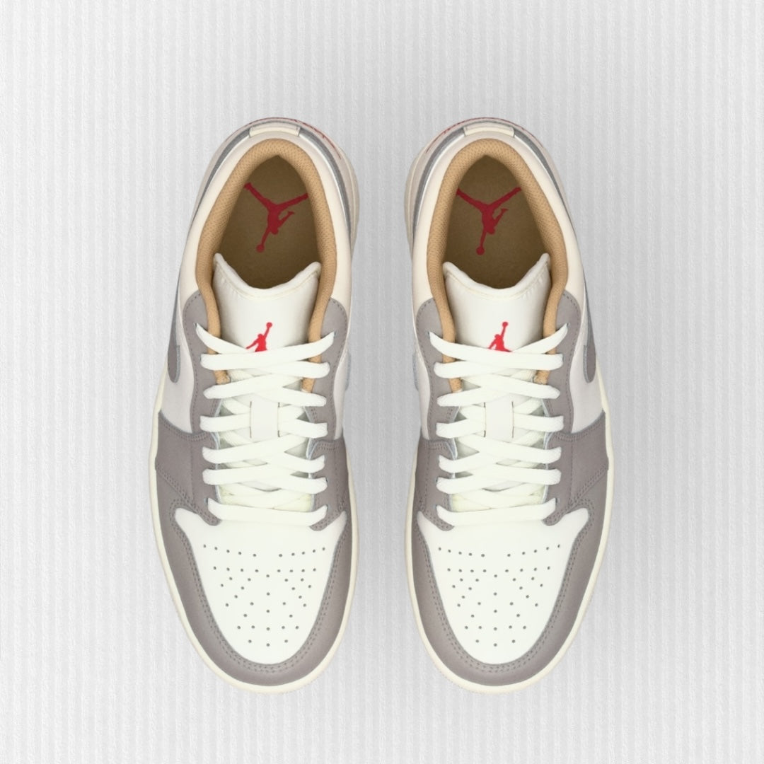Nike AIR JORDAN 1 - Sail/Fire Red/College Grey/Hemp/Pale Ivory