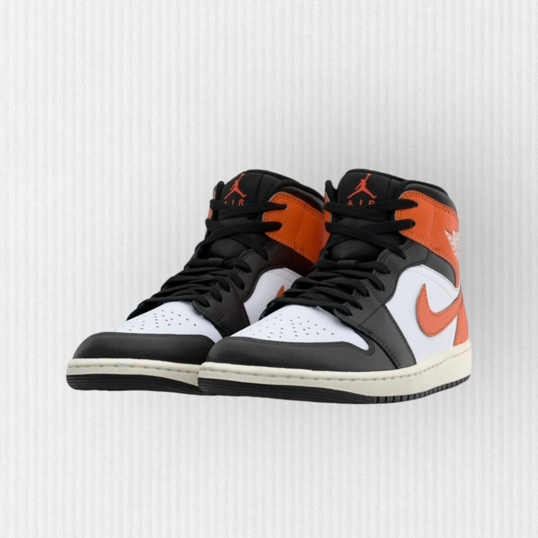 Nike AIR JORDAN 1 MID - Starfish/Black/White/Sail