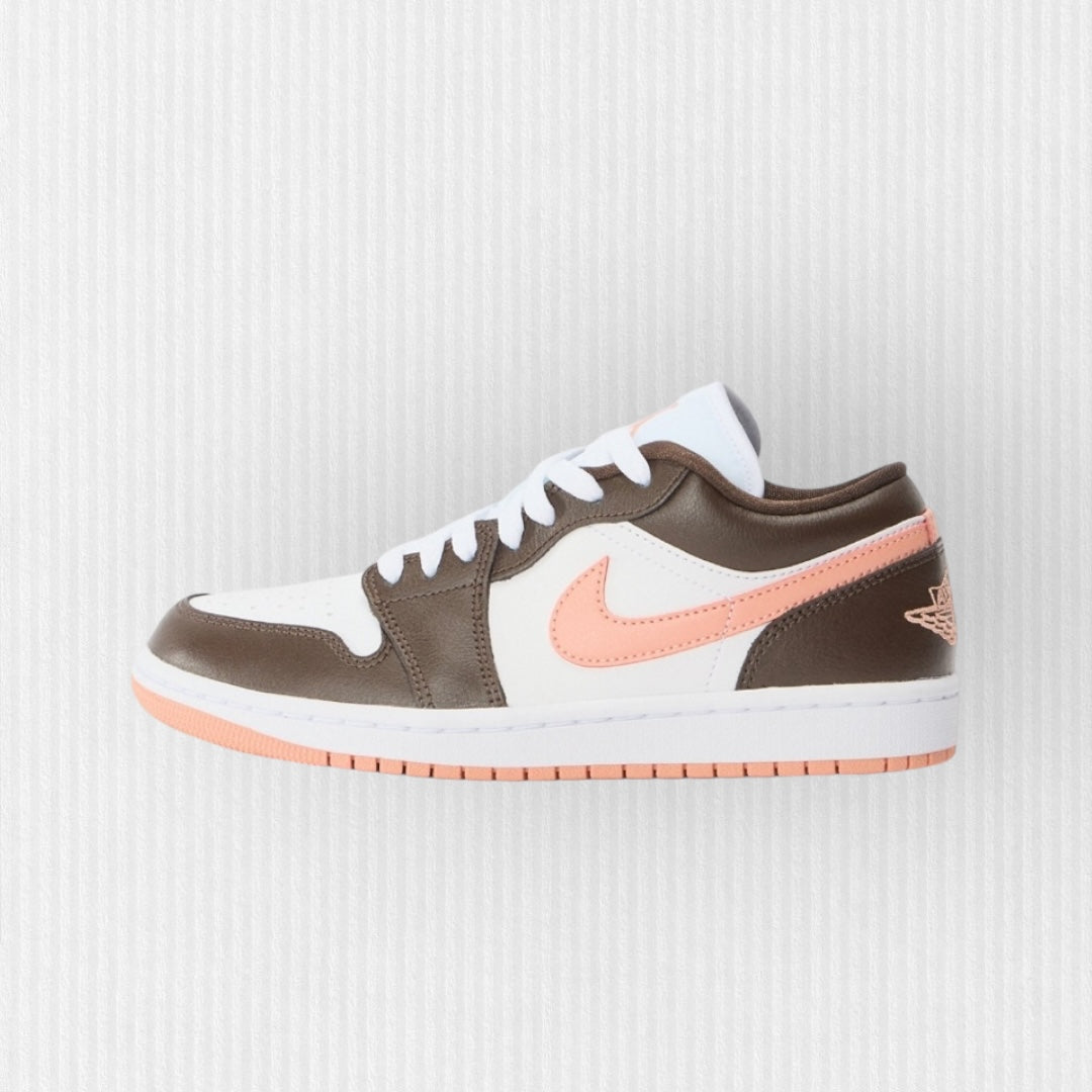 Nike AIR JORDAN 1 LOW - White/Madder Root/Baroque Brown
