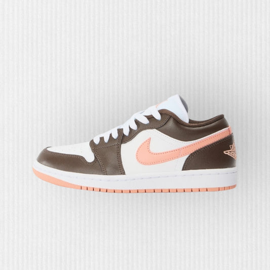 Nike AIR JORDAN 1 LOW - White/Madder Root/Baroque Brown