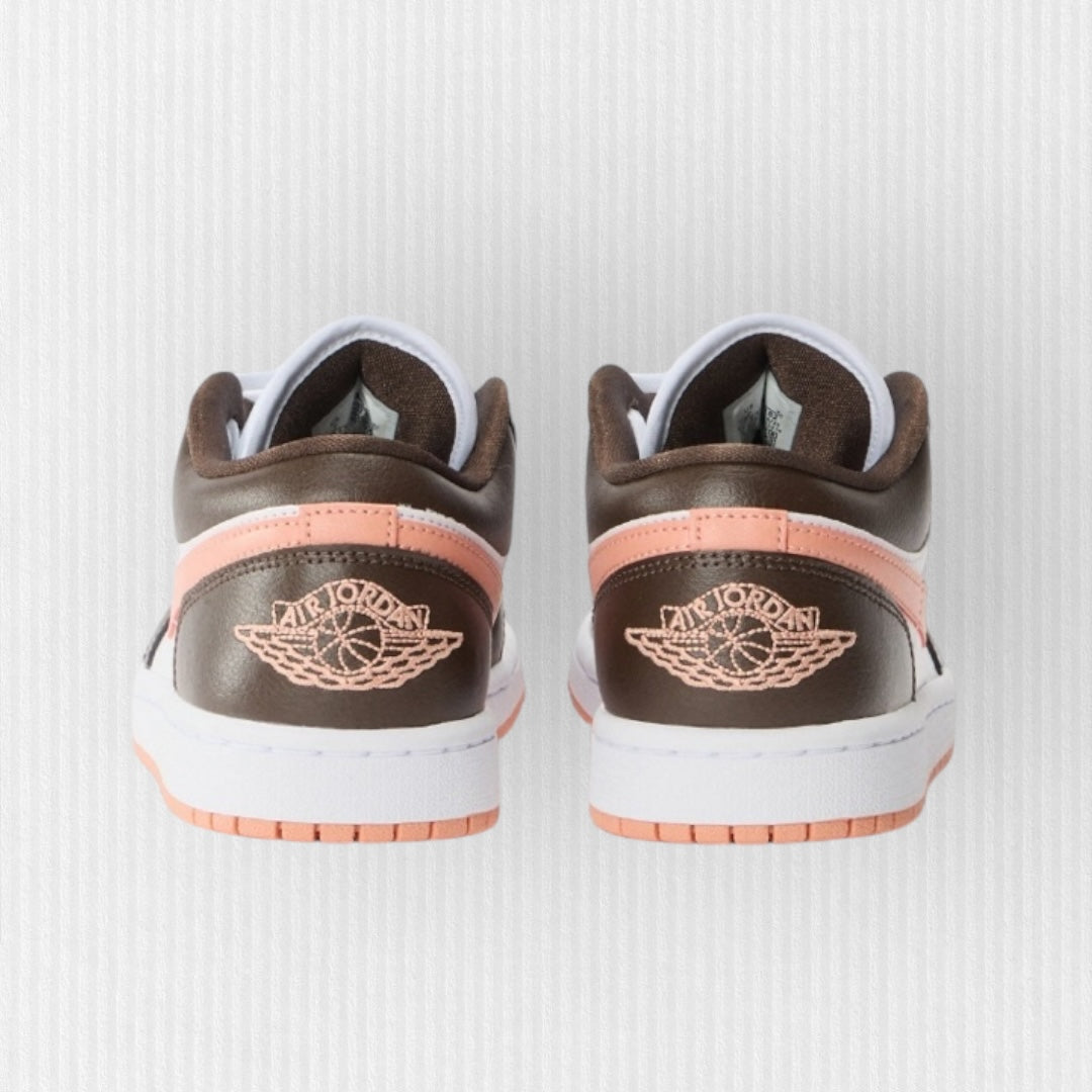 Nike AIR JORDAN 1 LOW - White/Madder Root/Baroque Brown