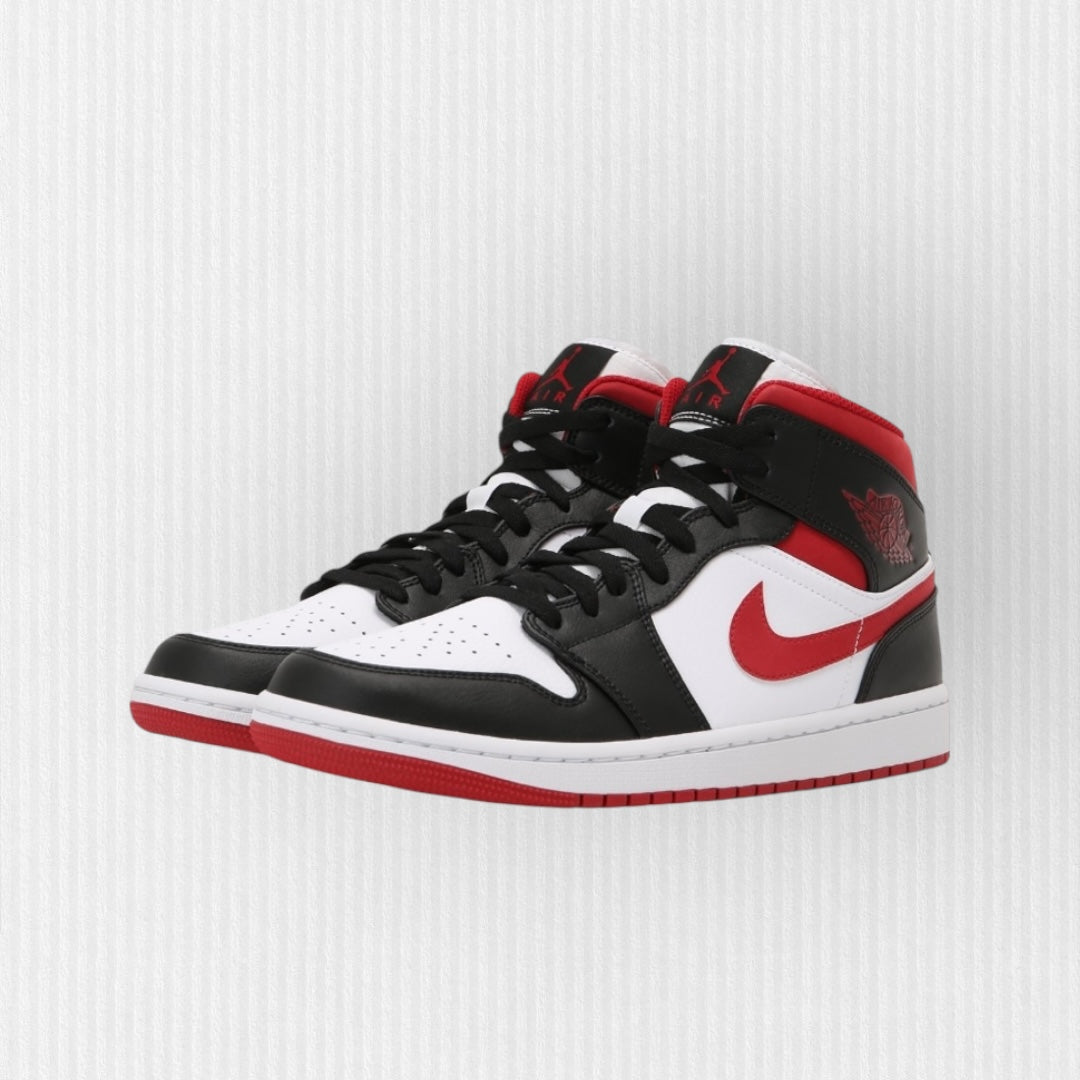 Nike AIR JORDAN 1 MID - White/Gym Red/Black
